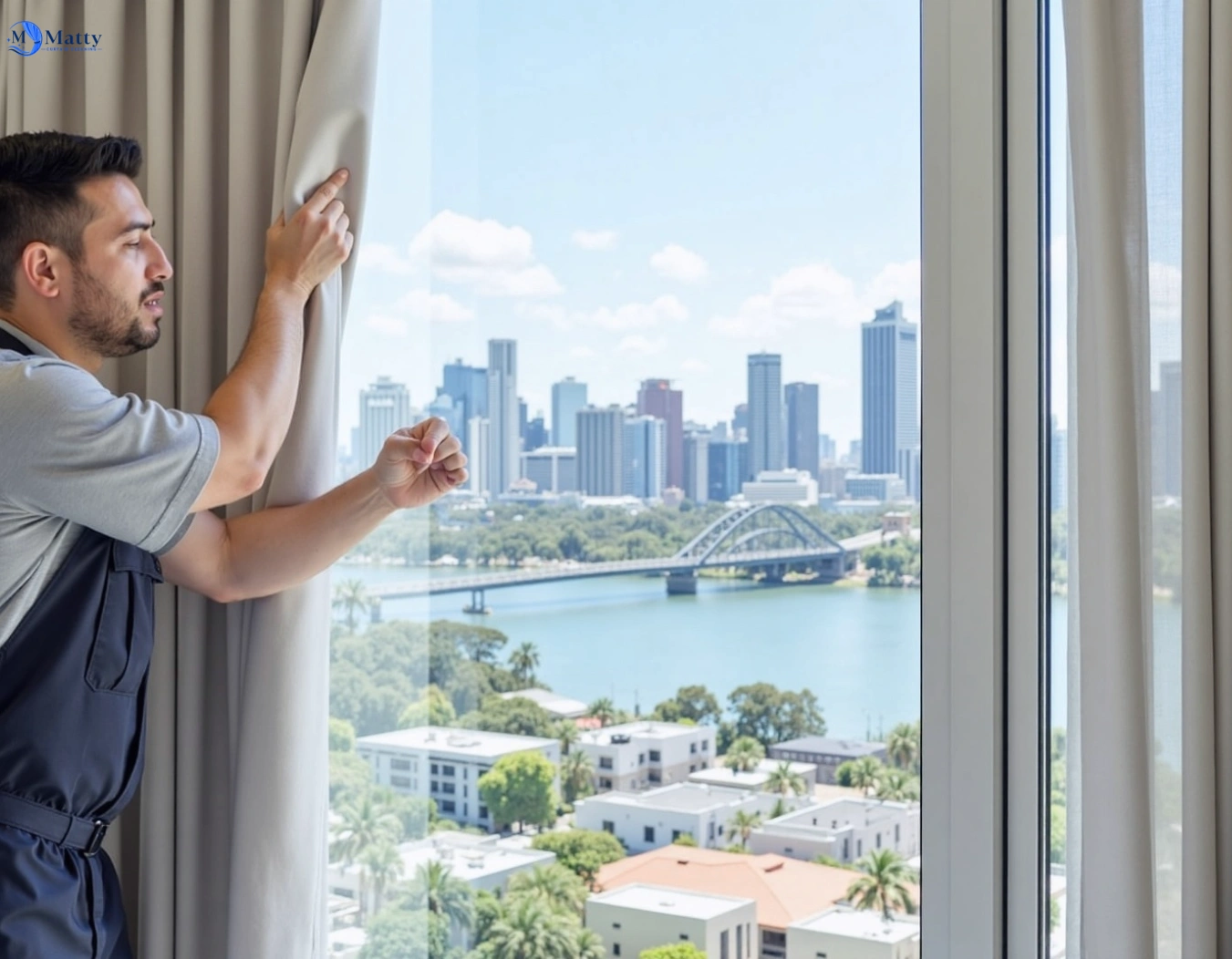 Professional curtain steam cleaning service wareemba-nsw QLD by Matty Curtain Cleaning